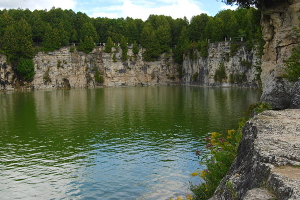 the quarry near Elora, Ontario