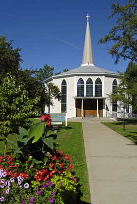 a white church on Picton St.