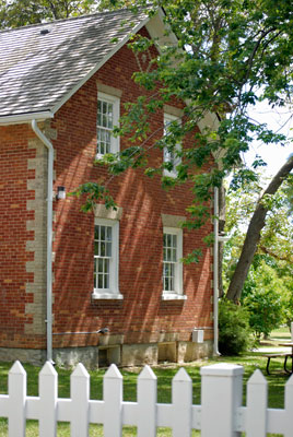 a view of the side of the historic Boynton House